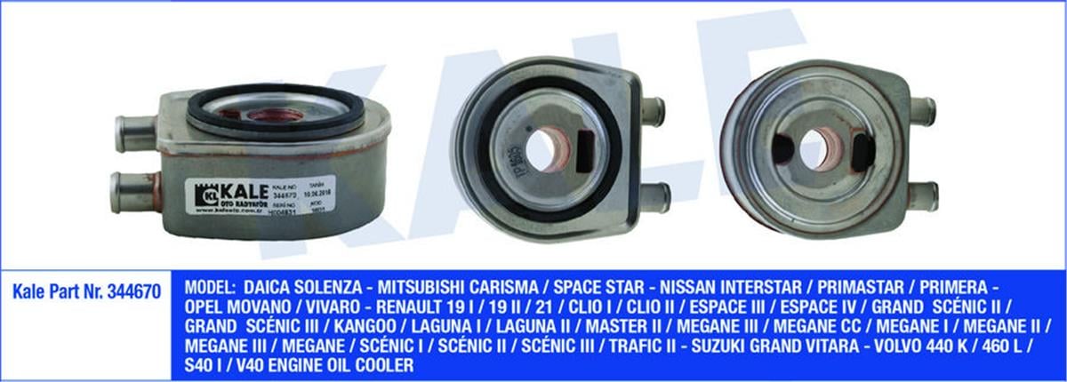 Motor Yağ Soğutucu Trafiç  2 F9q