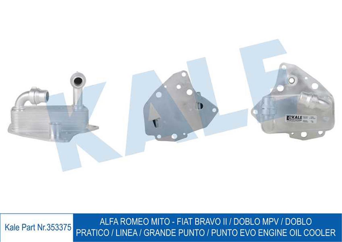 Motor Yağ Soğutucusu Doblo 3-Bravo-Linea-Grande Punto-Punto Evo-Combo D-Alfa M