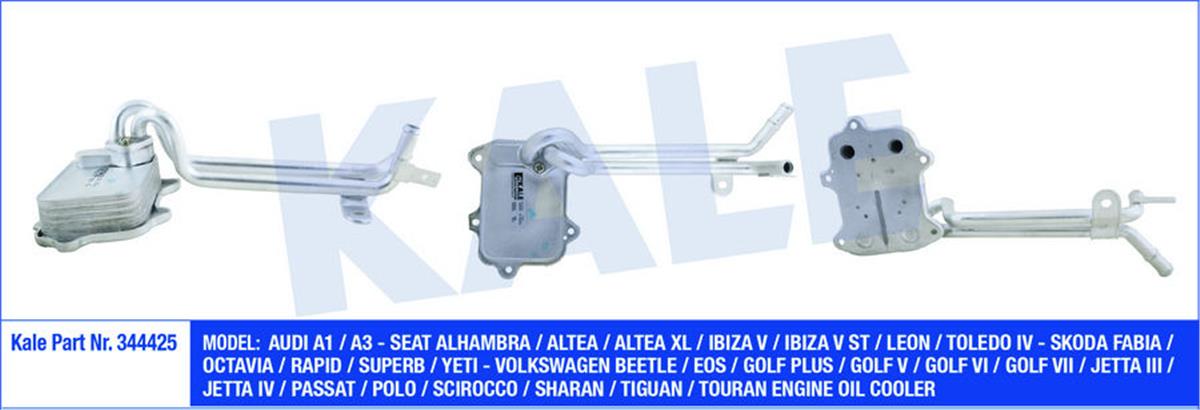 Motor Yağ Soğutucusu Golf 5/6-Jetta-Passat-Scırocco-Tiguan-A3-Leon-Superb 2004-2