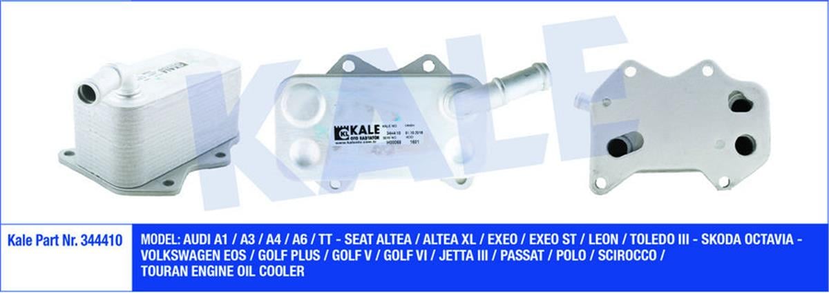 Motor Yağ Soğutucusu Golf 5/6-Passat-Jetta-A3-A4-A6 2.0 Fsı - 2.0 Tsı