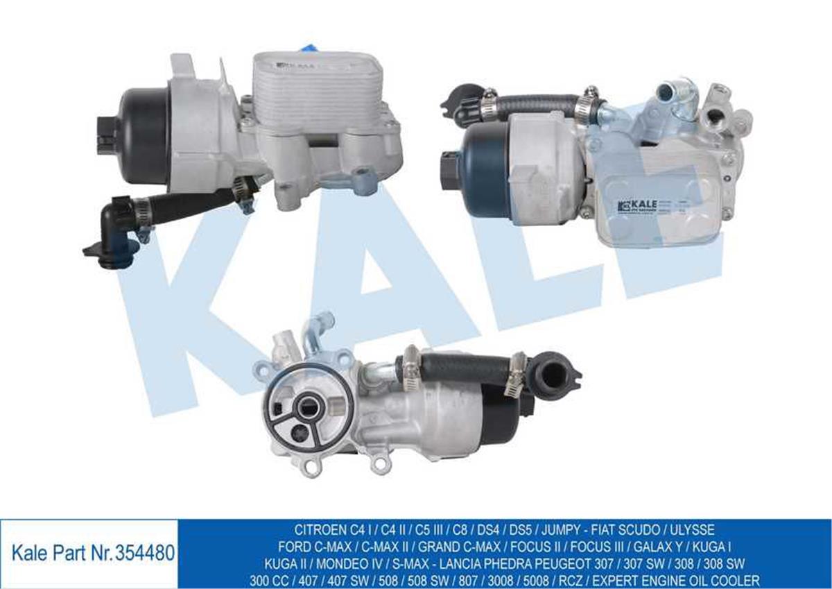 Motor Yağ Soğutucusu Komple Peugeot 307-Peugeot 3008--Jumpy Iıı-Rcz-Peugeot 308-