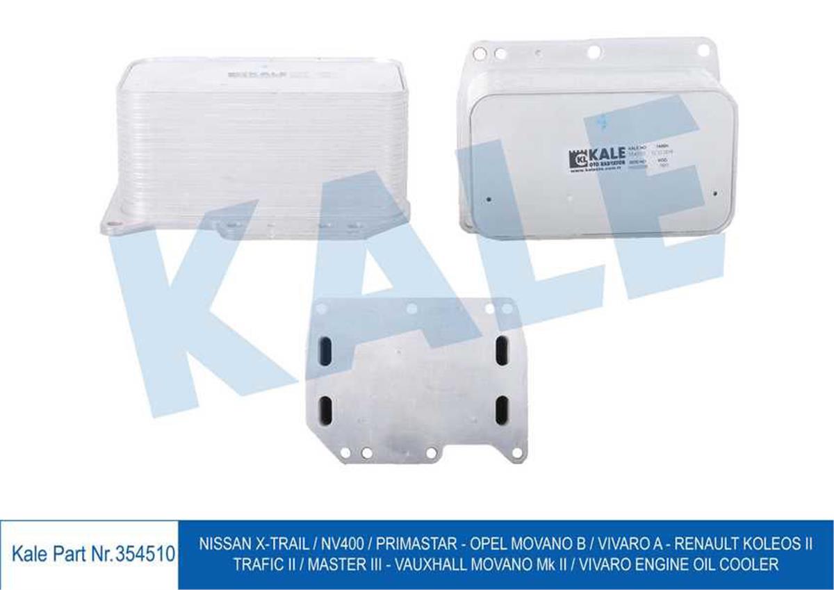 Motor Yağ Soğutucusu Kütüksüz Master Movano Iıı 2.3 Dci Cdtı 10 Trafiç  Vivaro I