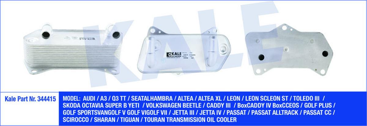Motor Yağ Soğutucusu Otomatik Şanzıman Dsg Golf-Jetta-Passat-Caddy-A3 2004-2013