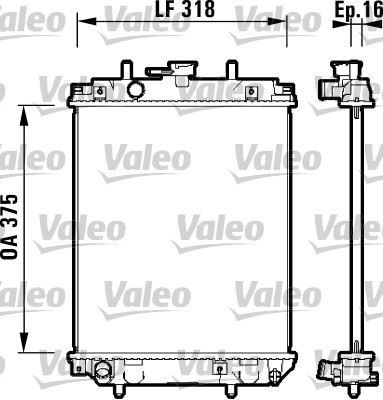 Daihatsu Move Cuore Radyatör VALEO