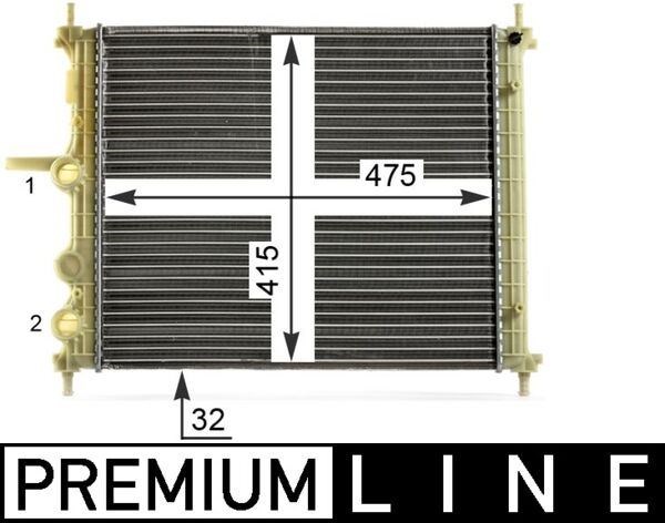 Fiat Multipla 1.6i Soğutma Suyu Radyatörü MAHLE