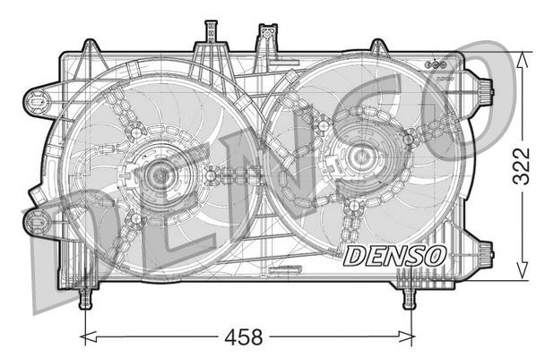 Lancia Musa Radyatör Fanı DENSO