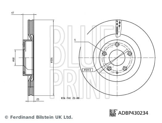 Mazda MX-30 Fren Diski BLUEPRINT