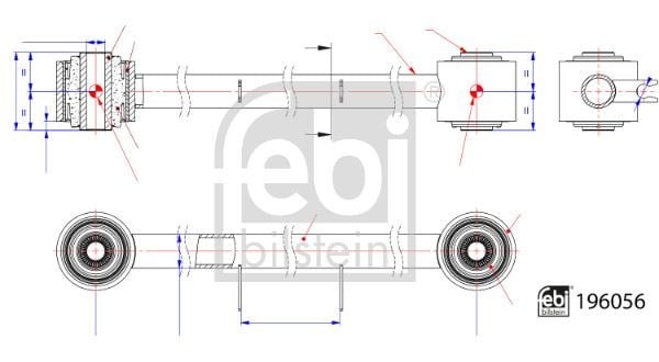 Nissan Navara Denge Kolu Arka Üst Bugi Kolu FEBI