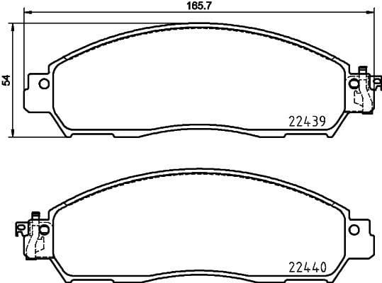 Nissan Navara Ön Fren Balatası 2.3L YS23 D23 BREMBO