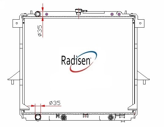 Nissan Navara Radyatör 2.5 TD 32MM RADISEN