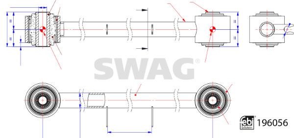 Nissan Navara 2.3L Arka Üst Denge Kolu SWAG