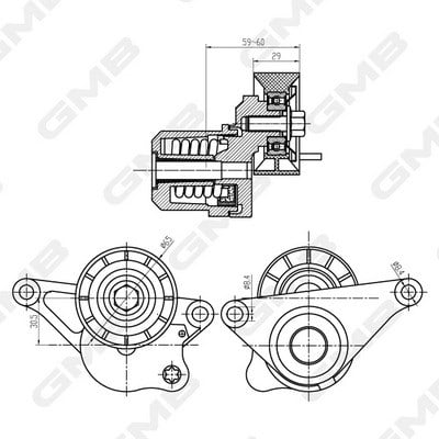 Nissan Navara Alternatör Gergi Rulmanı Kütüklü GMB
