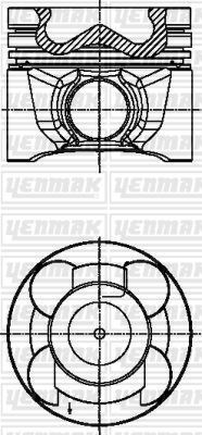 Nissan Navara 2.5L YD25DDTI Piston Segman STD 08-> YENMAK