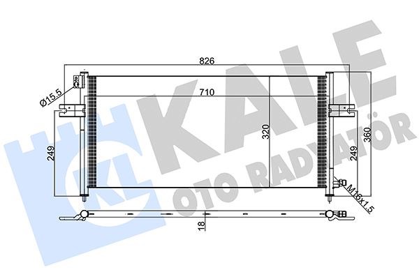 Nissan Pick Up Klima Radyatörü 2.5L TD KALE-RADYATOR