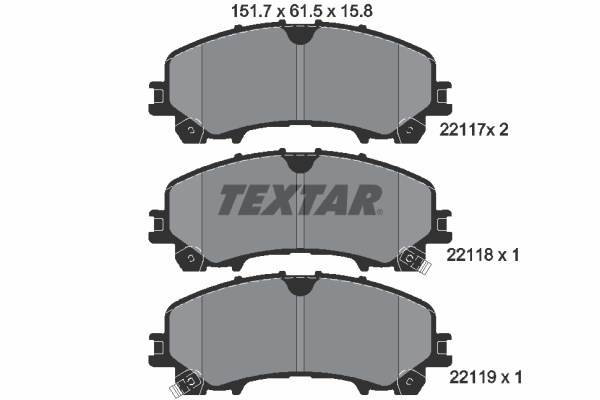 Nissan X-Trail T32 Ön Fren Balatası [7 Koltuk] TEXTAR