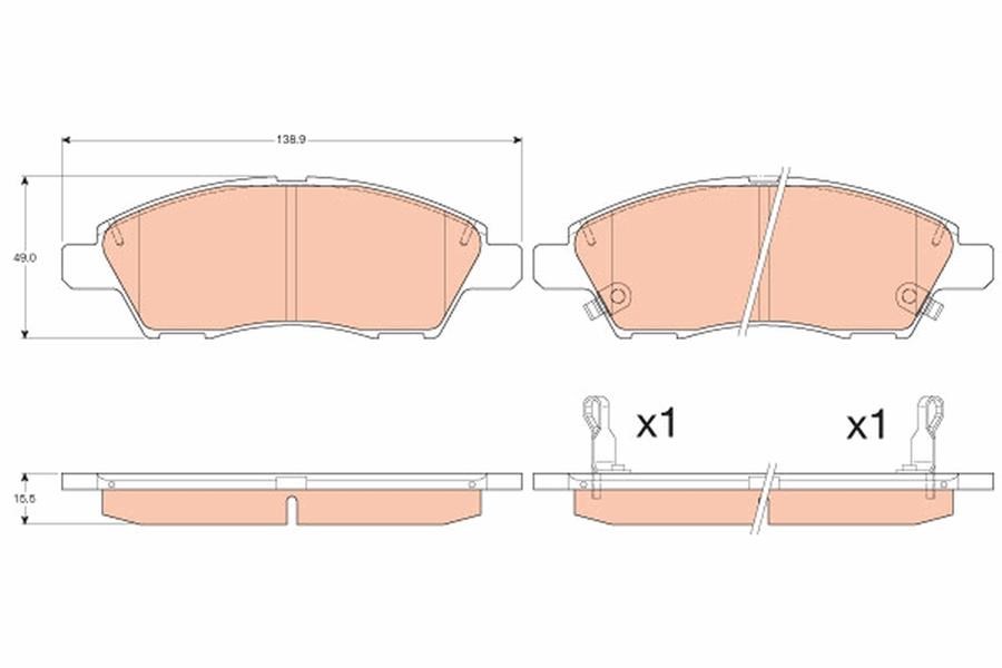 Nissan Tiida Ön Disk Balata TRW