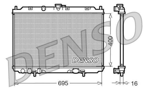 Nissan Almera Tino Motor Su Radyatörü DENSO