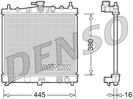 Nissan Micra K12 / Note E11 Otomatik Vites Radyatör DENSO