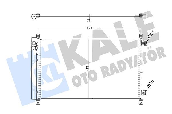 Nissan X-Trail Kondenser KALE-RADYATOR