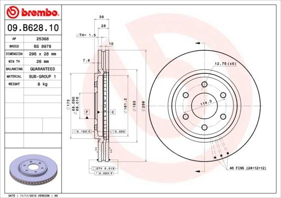 Nissan Navara Pathfinder Ön Fren Diski Hava Kanallı BREMBO