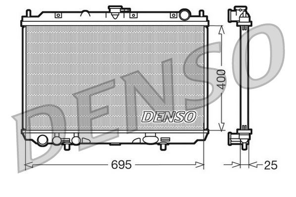 Nissan Almera Tino Motor Su Radyatörü DENSO