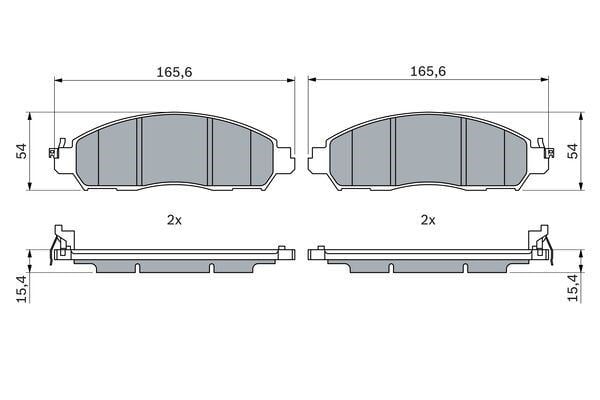 Nissan E-NV200 Disk Balata BOSCH