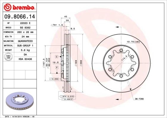 Nissan Pick Up Ön Fren Diski Hava Kanallı BREMBO