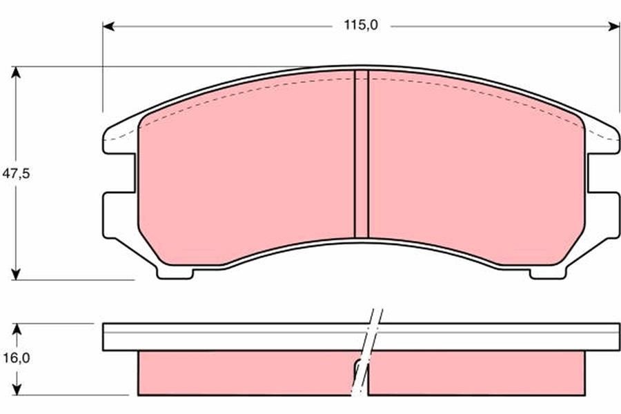 Nissan Sunny I Ön Aks Disk Balatası TRW