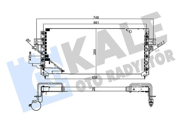Nissan Sunny 3 Kondenser KALE-RADYATOR