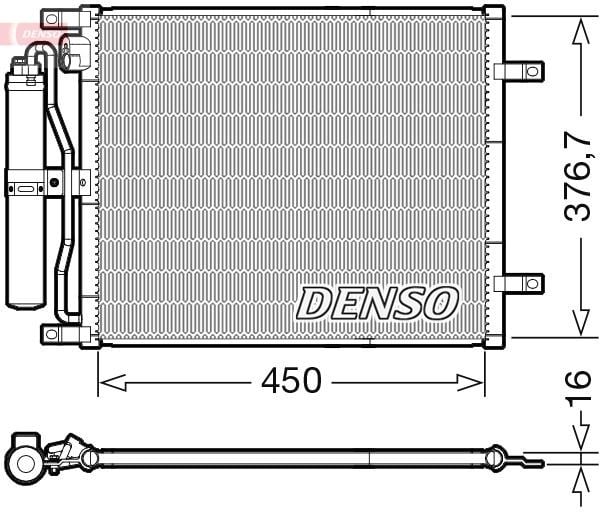 Nissan Micra K12 Klima Radyatörü Kondenser DENSO