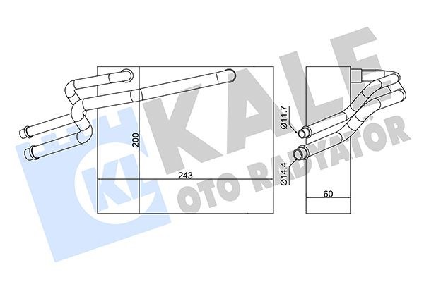 Nissan Kubistar Renault Clio Kangoo Evaporatör KALE-RADYATOR