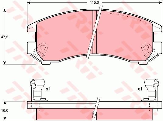 Holden Astra Ön Aks Disk Balatası TRW