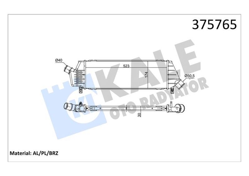 Nissan Micra K12 Intercooler 1.5DCI KALE-RADYATOR