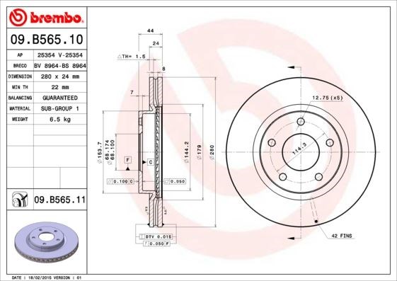 Nissan Juke Ön Fren Diski Hava Kanallı Kaplamalı BREMBO