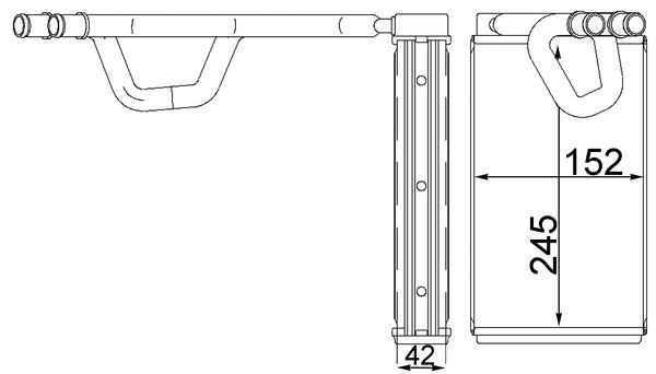 Nissan Navara NP300 Kalorifer Radyatörü MAHLE