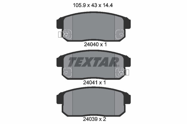 Nissan Cefiro III Arka Fren Balatası TEXTAR