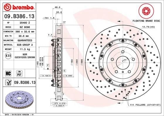 Nissan Ön Fren Diski [Floating] BREMBO