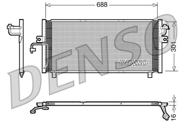 Nissan Primera P11 Klima Radyatörü DENSO
