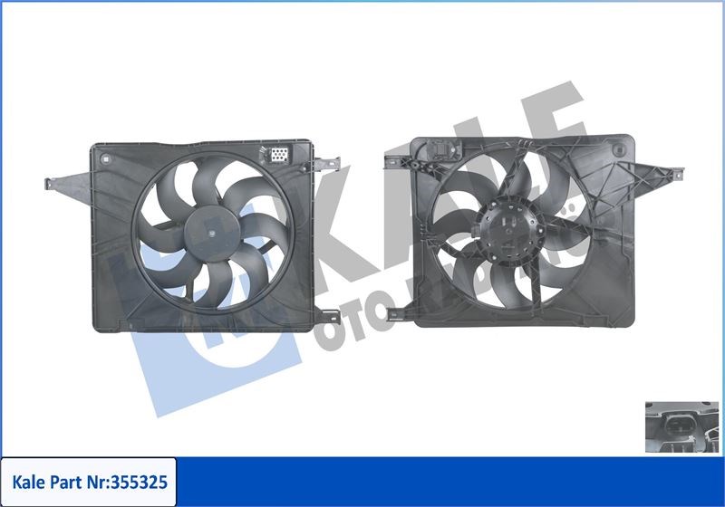 Nissan Qashqai J10-JJ10 Radyatör Fanı Komple KALE-RADYATOR