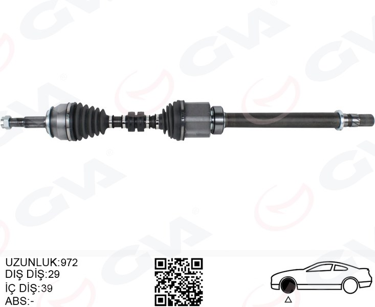 Nissan Qashqai J11 Sağ Komple Aks Manuel Vites GVA