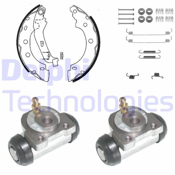 Nissan Kubistar Renault Kangoo Arka Fren Pabuç Kiti DELPHI