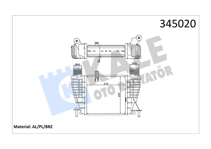 Nissan Note-NV200-NV200 Evalia İntercooler KALE-RADYATOR