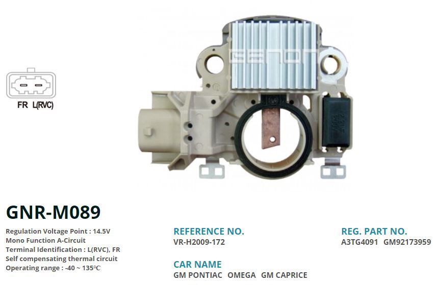 GM Pontiac Omega GM Caprice Alternatör Konjektörü GENON