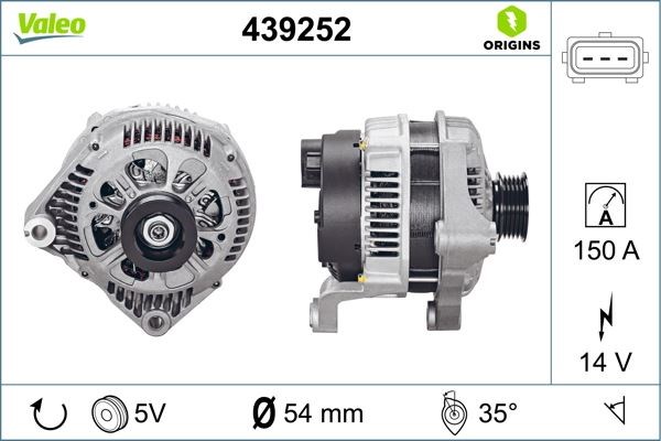 Opel Omega B BMW 330d 520d 525d 530d 730d X5 3.0d Alternatör 14V 150A VALEO