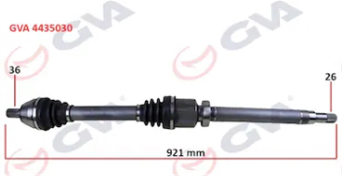 Ön Aks Komple Sag Focus 3-Cmax 1.6 Tdcı 03-08 Volvo S40 1.6D V50 1.6D 05-12 921