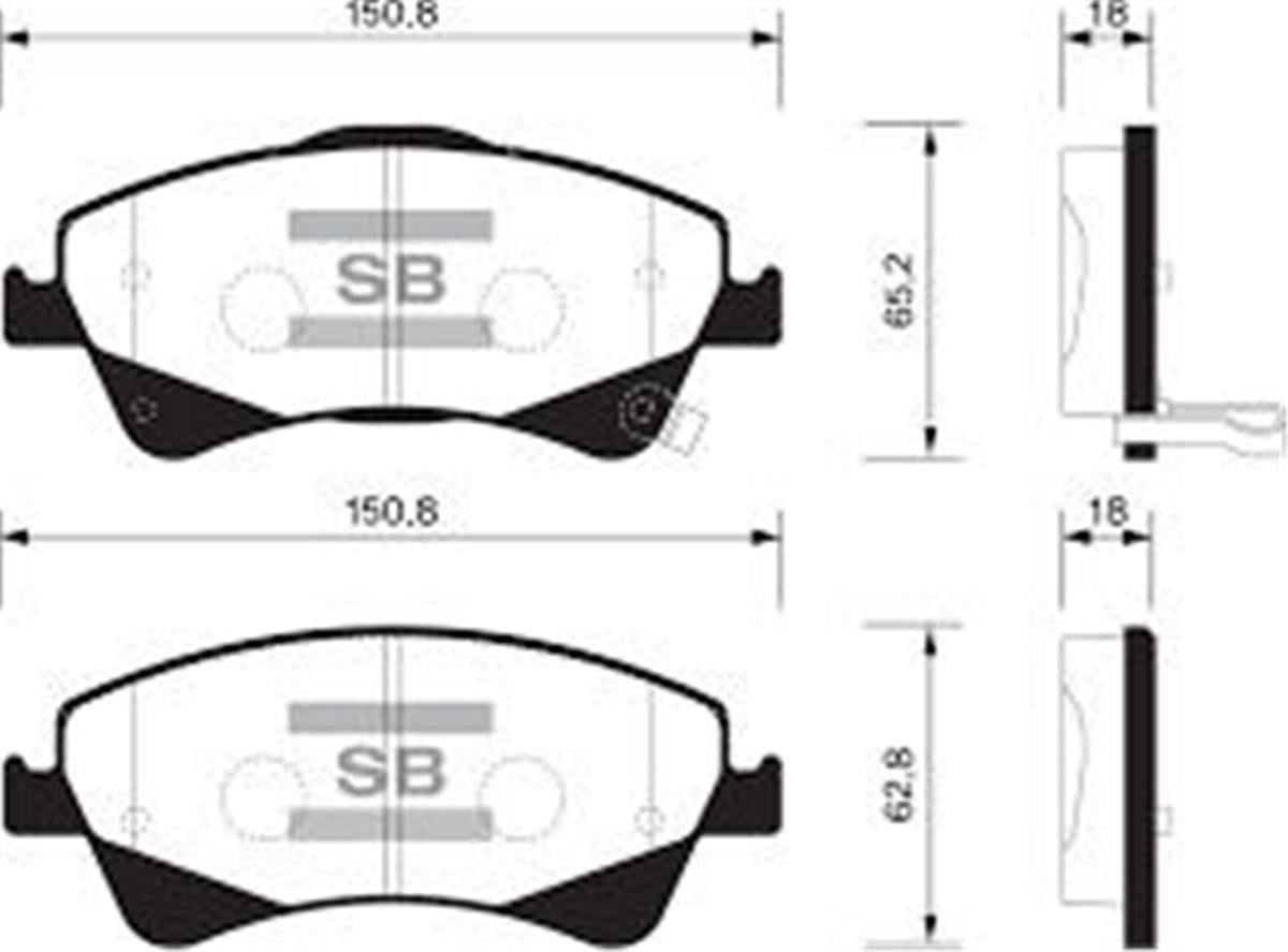 Ön Balata Aurıs-Corolla 2.0D-4D-2.2D 07 Avensıs-Verso 1.6-1.8-2.0-2.0D-4D 09 Gdb