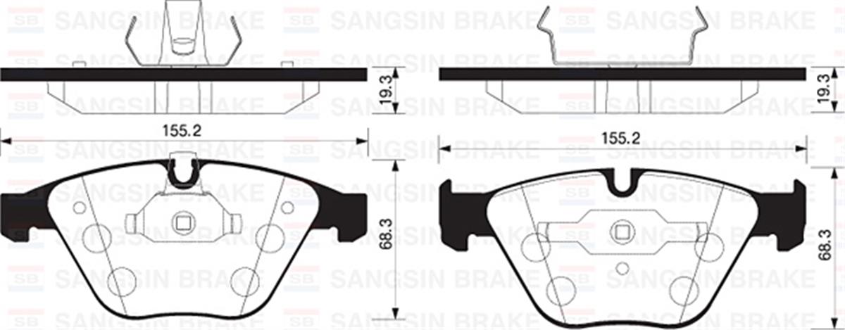 Ön Balata Bmw E90 E91 E92 3 Serisi 05 E60 E61 5 Serisi 03 E63-E64-E65-E66-E67-E8