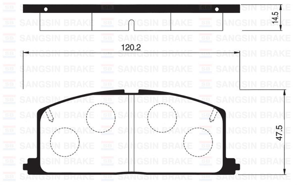 Ön Balata Corolla-Camry-Corna-Carina 95 Gdb323