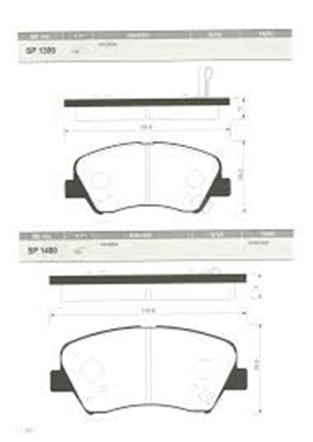 Ön Balata Disk Hyundaı Elantra-Accent Blue 11 İ30 11-16 Kıa Ceed Sorento Cerato