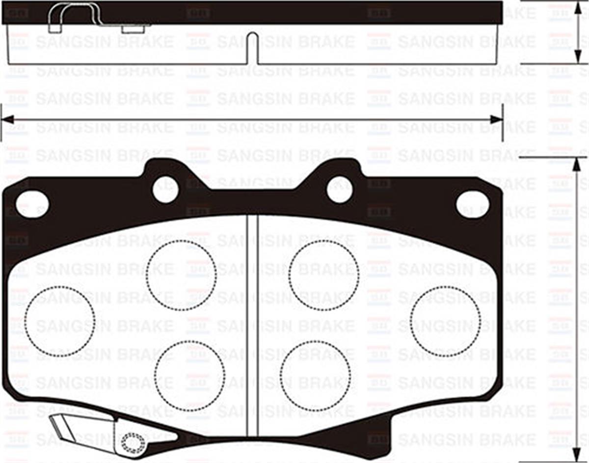 Ön Balata Disk Toyota Land Cruıser J7-J8 98 4Runner 2.4 90-96 Gdb1154-Gdb3383
